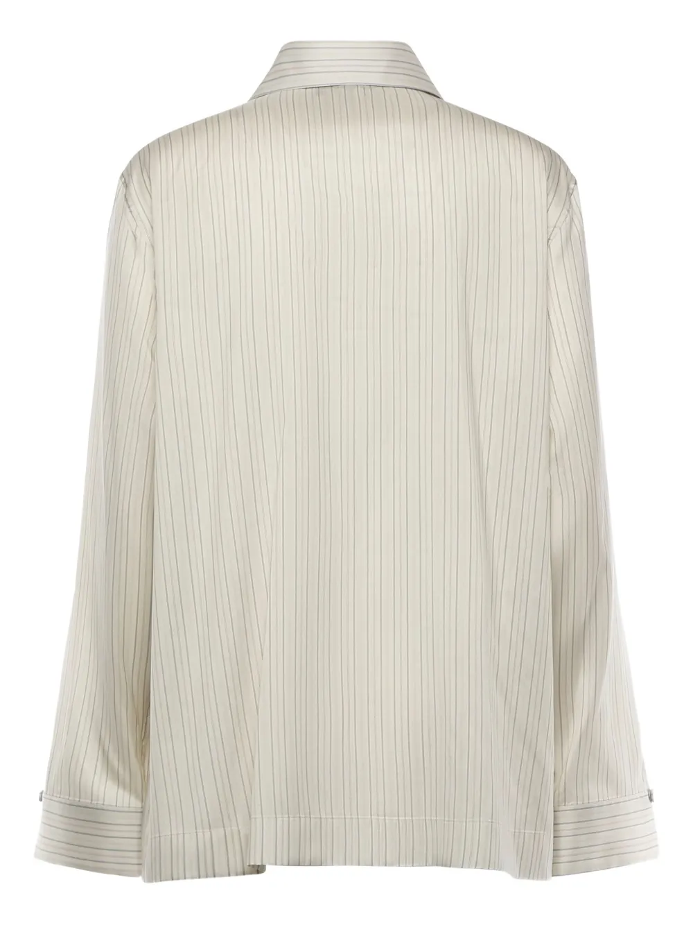 FENDI striped draped shirt - Beige