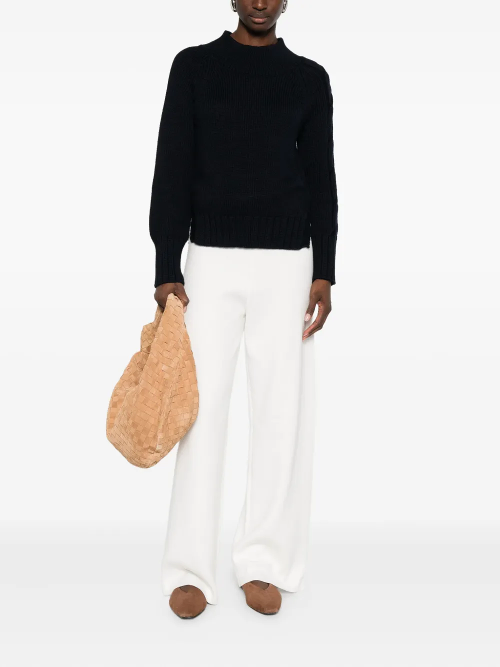 Intrecci Cable-knit Jumper In Blue