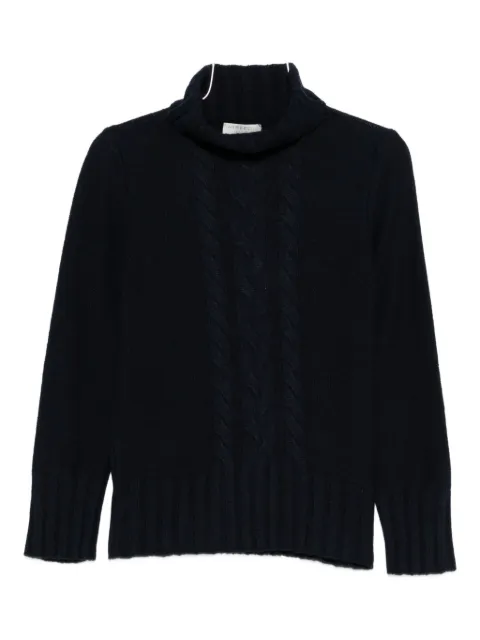 Intrecci cable-knit roll-neck sweater