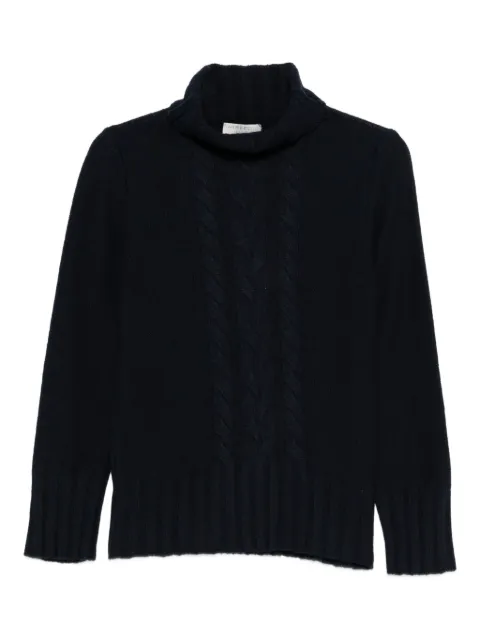 Intrecci cable-knit roll-neck sweater