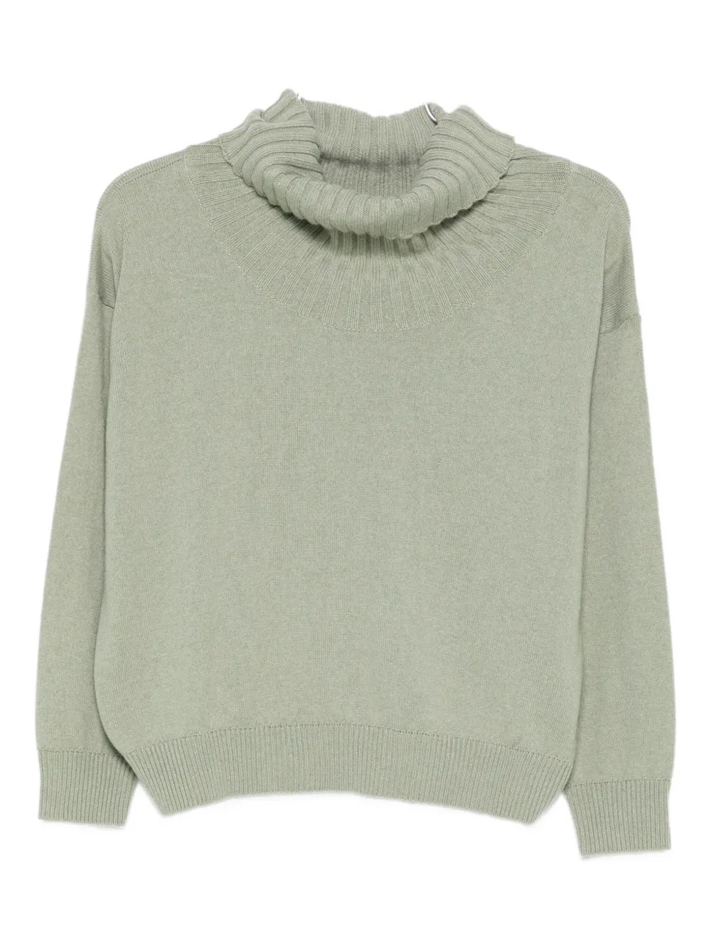 Intrecci turtleneck sweater | Green | Image 1