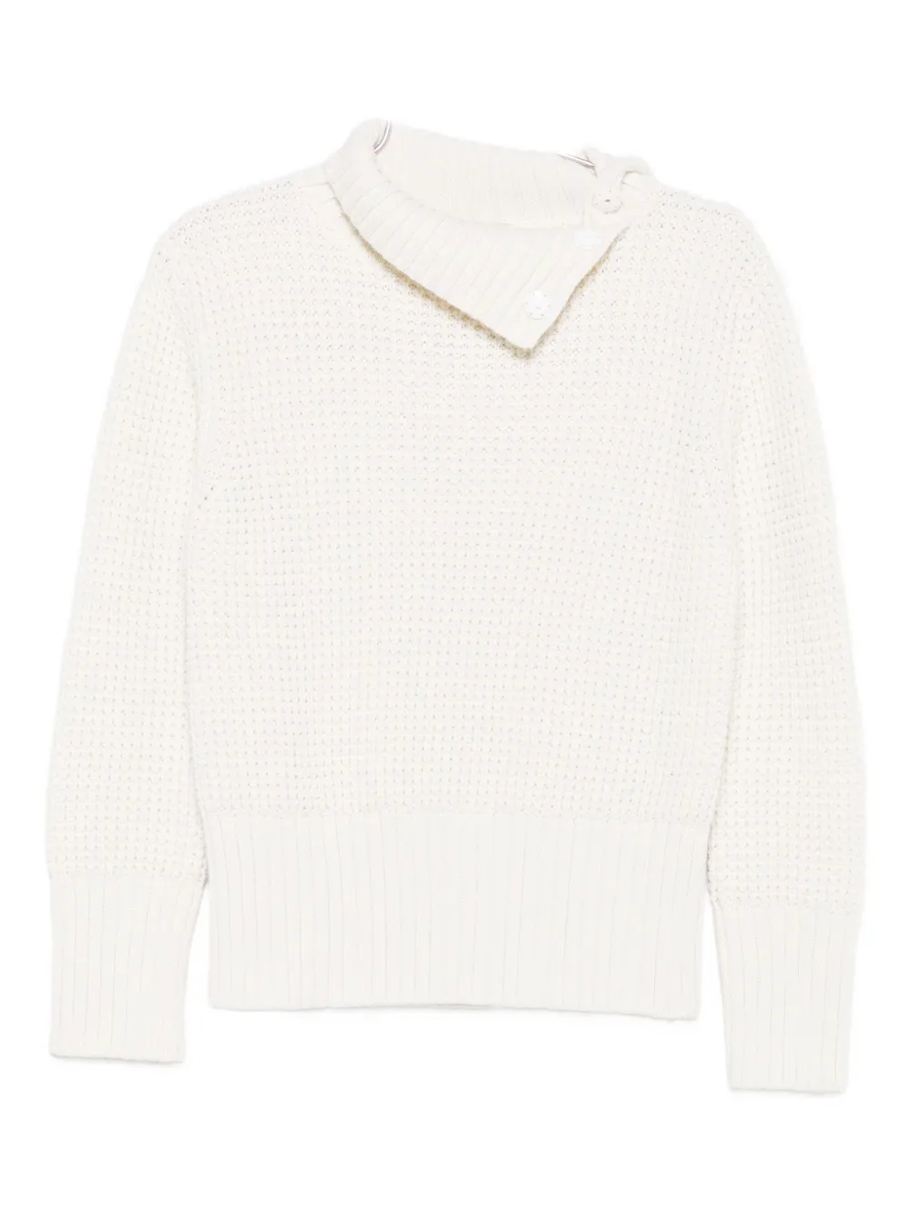 Intrecci Pointelle-knit Jumper In White