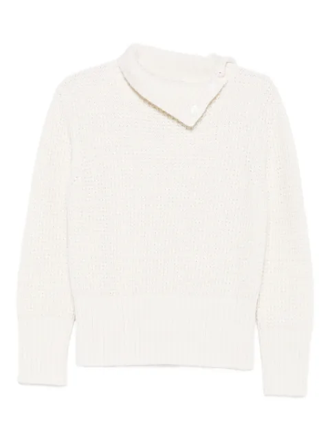 Intrecci pointelle-knit jumper