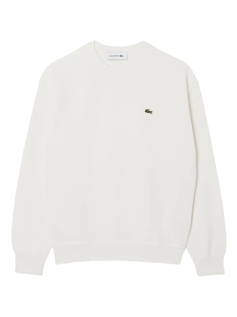 Lacoste Logo-patch Sweater In White