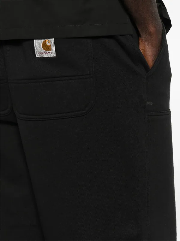 Carhartt WIP logo-patch Track Pants | Black | FARFETCH NZ
