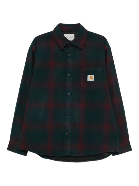 Carhartt WIP Camisa Con Bolsillo Y Motivo De Cuadros