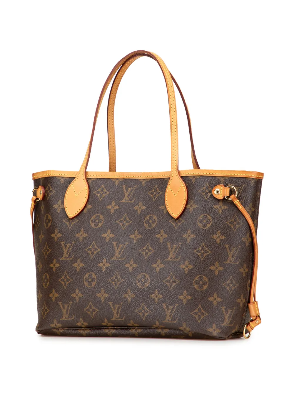 Pre-owned Louis Vuitton 2011 Monogram Neverfull Pm Tote Bag In Brown