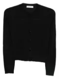 GOES BOTANICAL crew-neck cardigan - Black