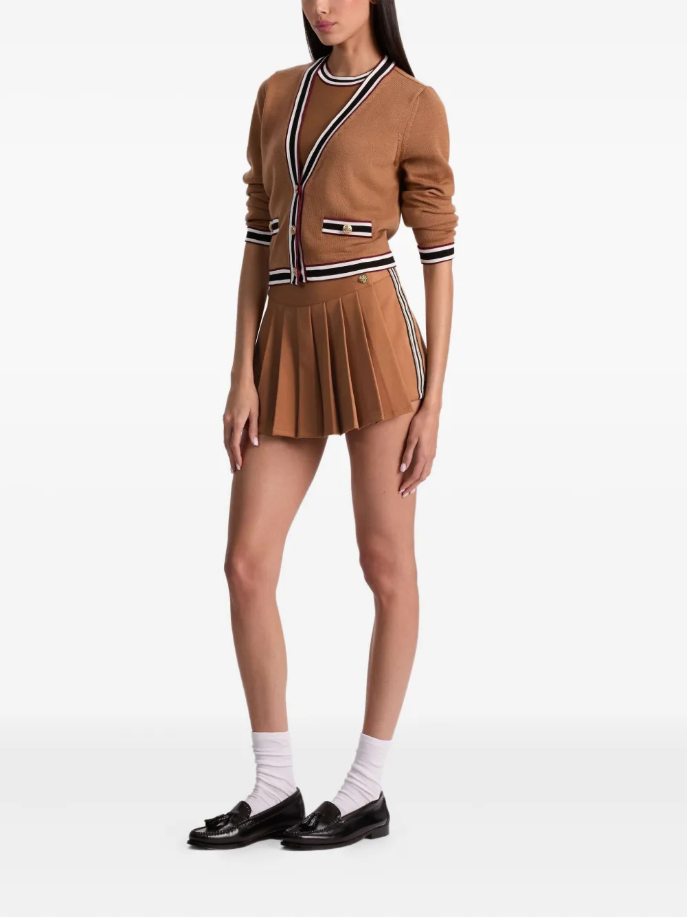 alice + olivia Kingsley vest met knopen Bruin