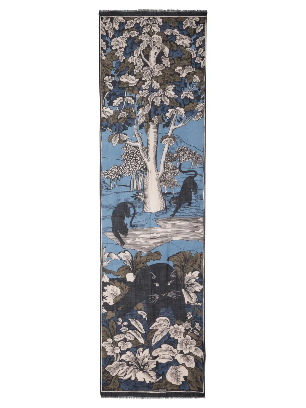 Inoui Editions Panthere Scarf In Blue