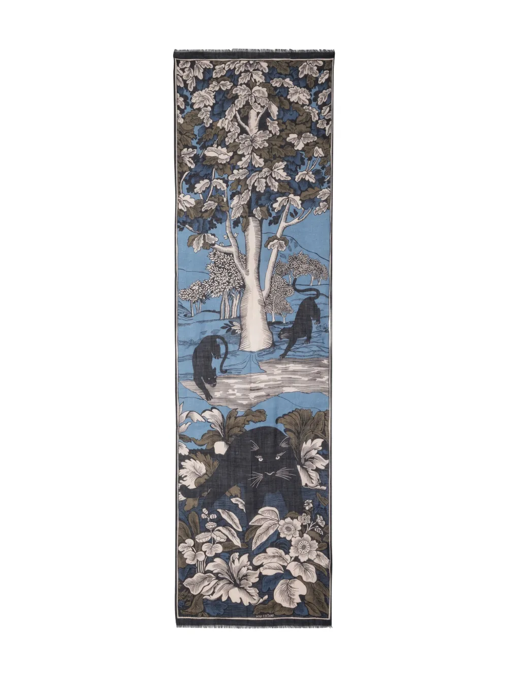 Inoui Editions Panthere Scarf In Blue