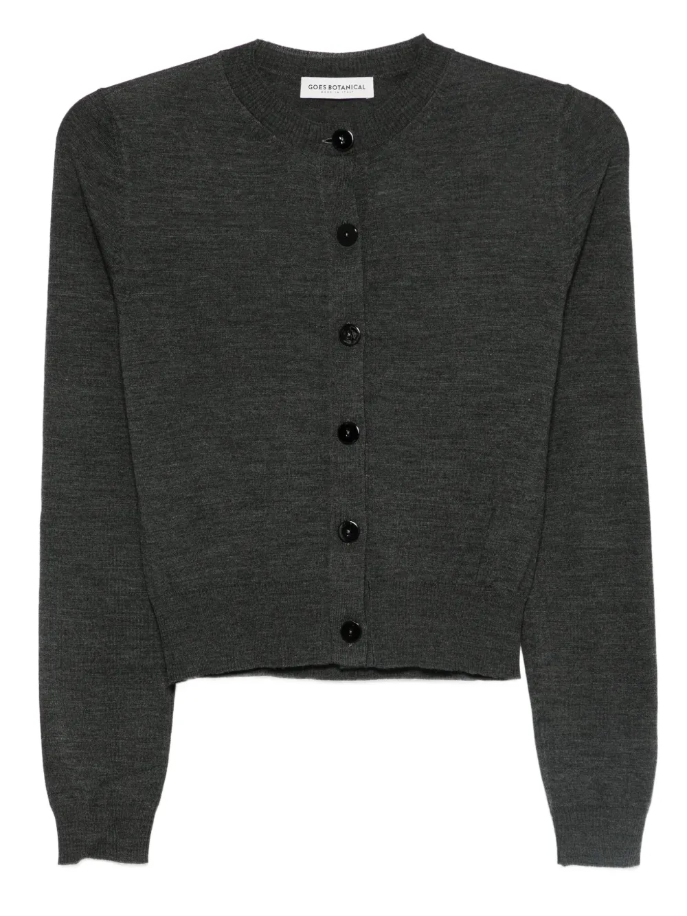GOES BOTANICAL cardigan à col rond | gris | Image 1