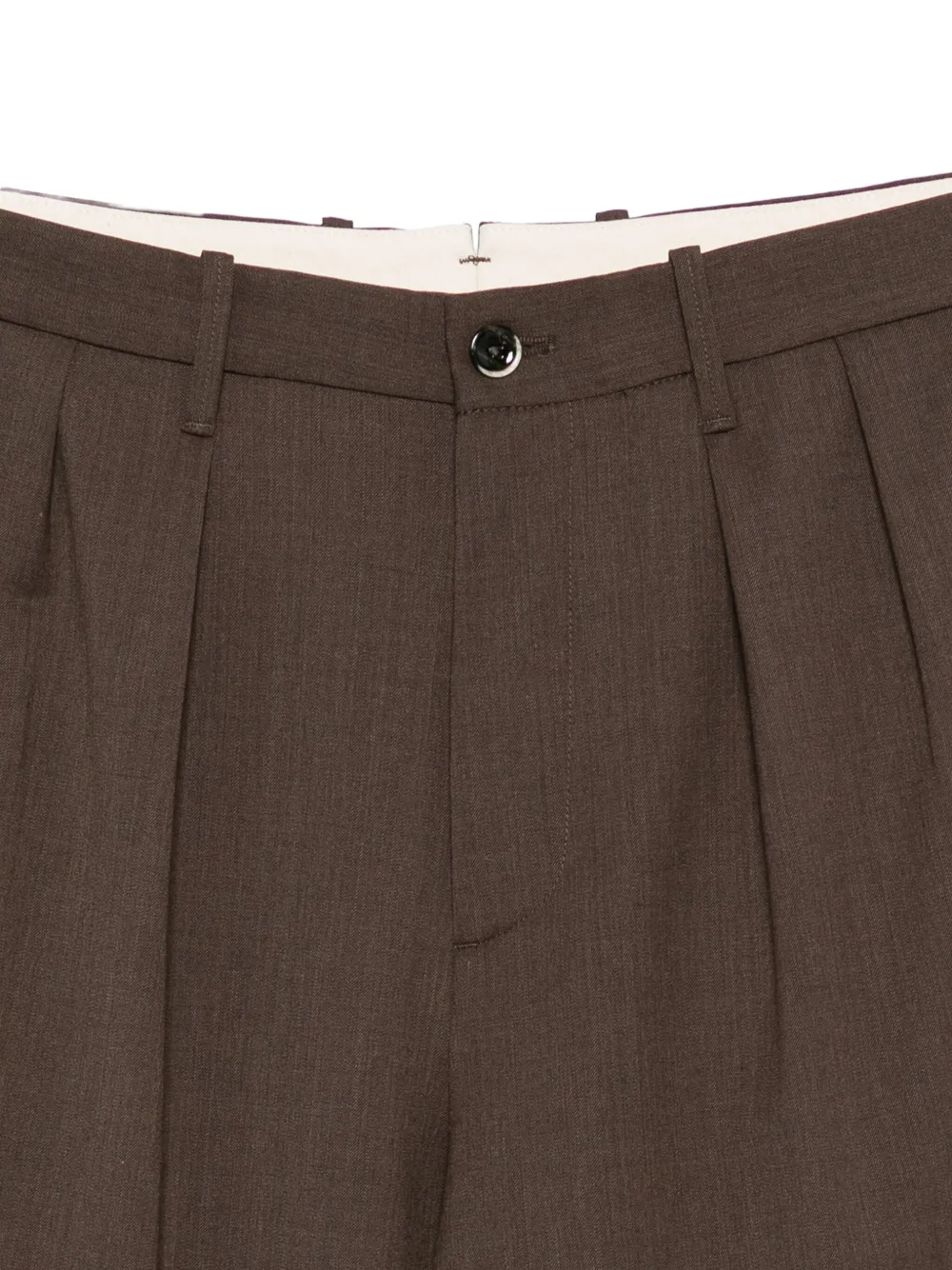 Nine In The Morning Geplooide broek Bruin