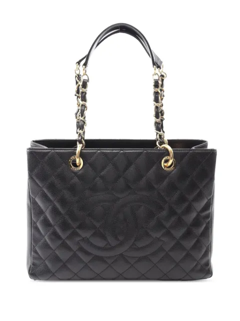 CHANEL Pre-Owned 2014-2015 Caviar Grand Shopping tote bag
