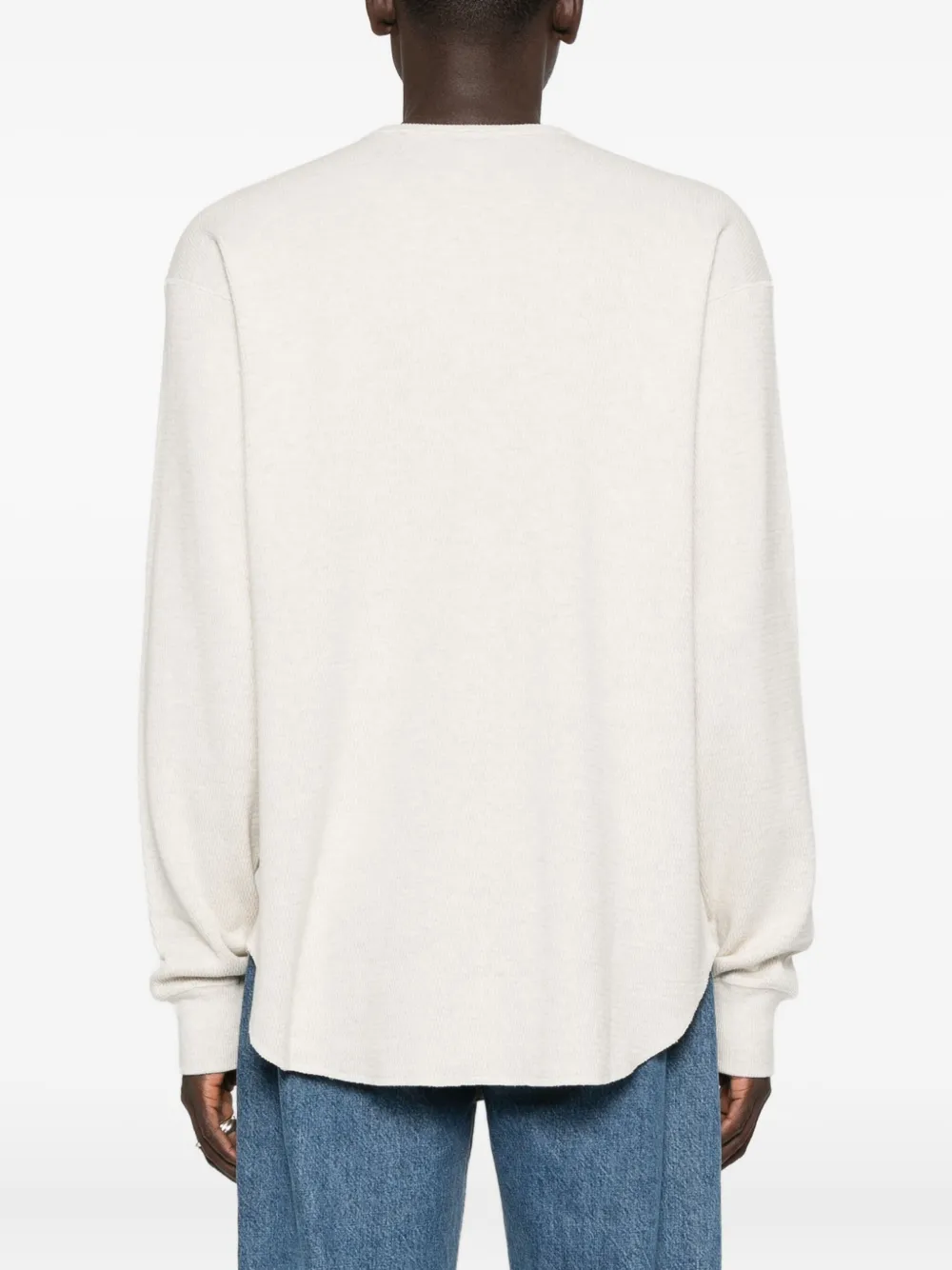 Chimala T-shirt Mit Abgerundetem Saum In Neutral