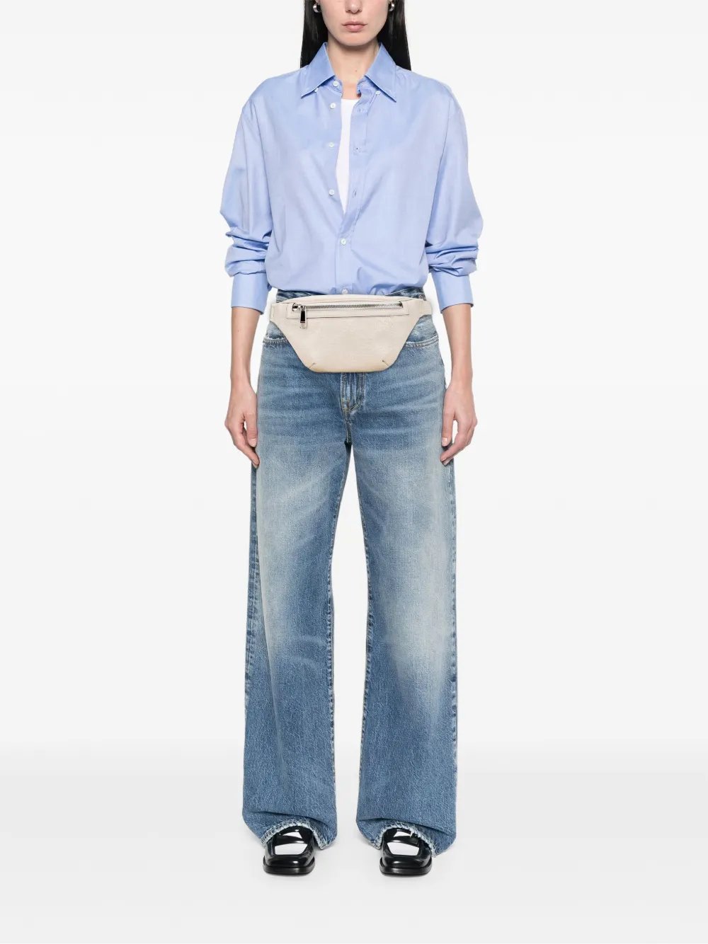 Gucci Pre-Owned 2016-2025 GG Embossed Perforated Leather belt bag | Pre-Owned | Image 2