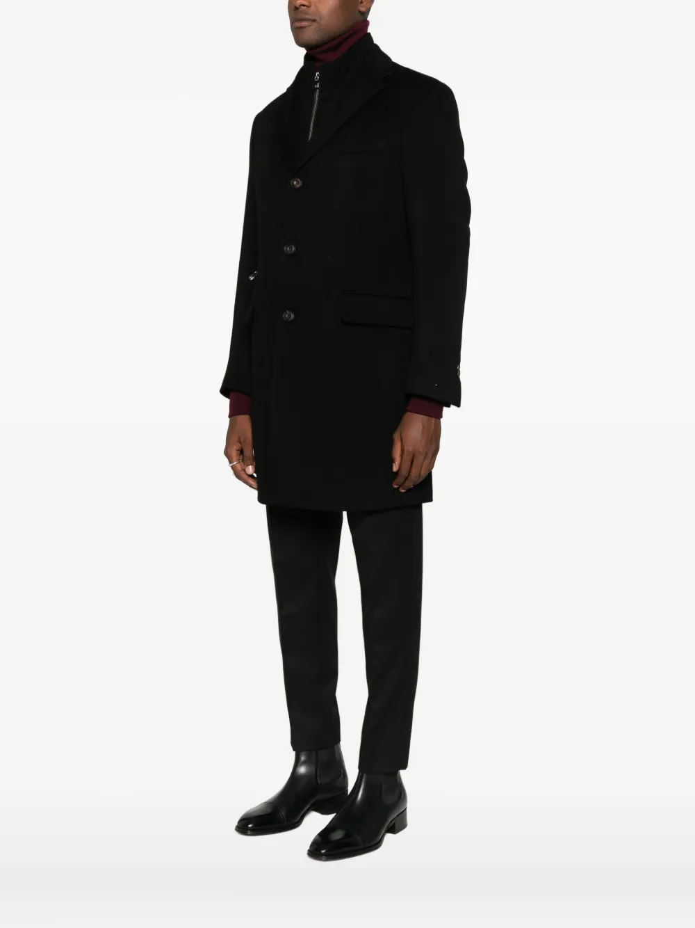Corneliani Panelled Jacket In Black