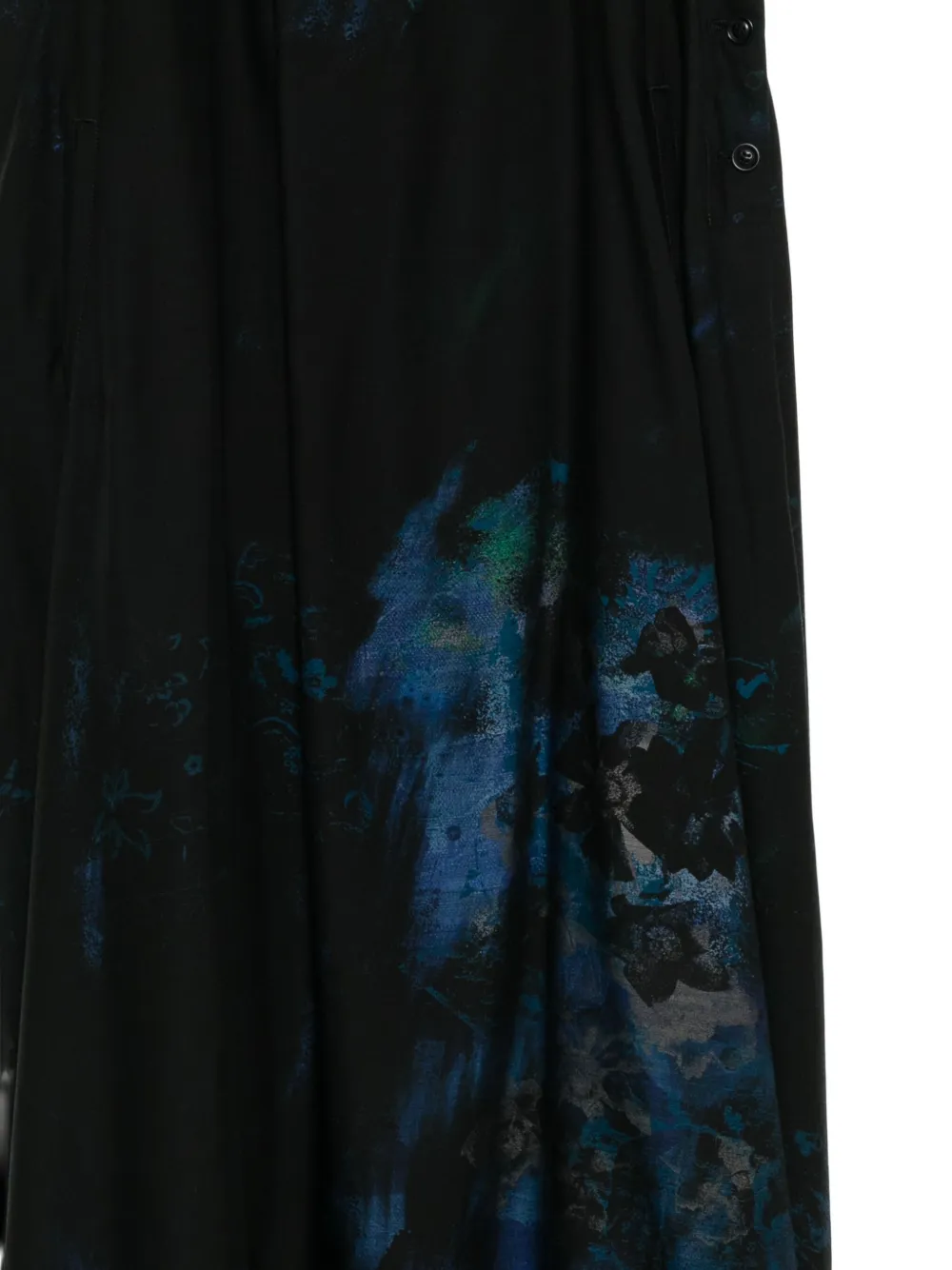 Y's Floral-print Dress In Black