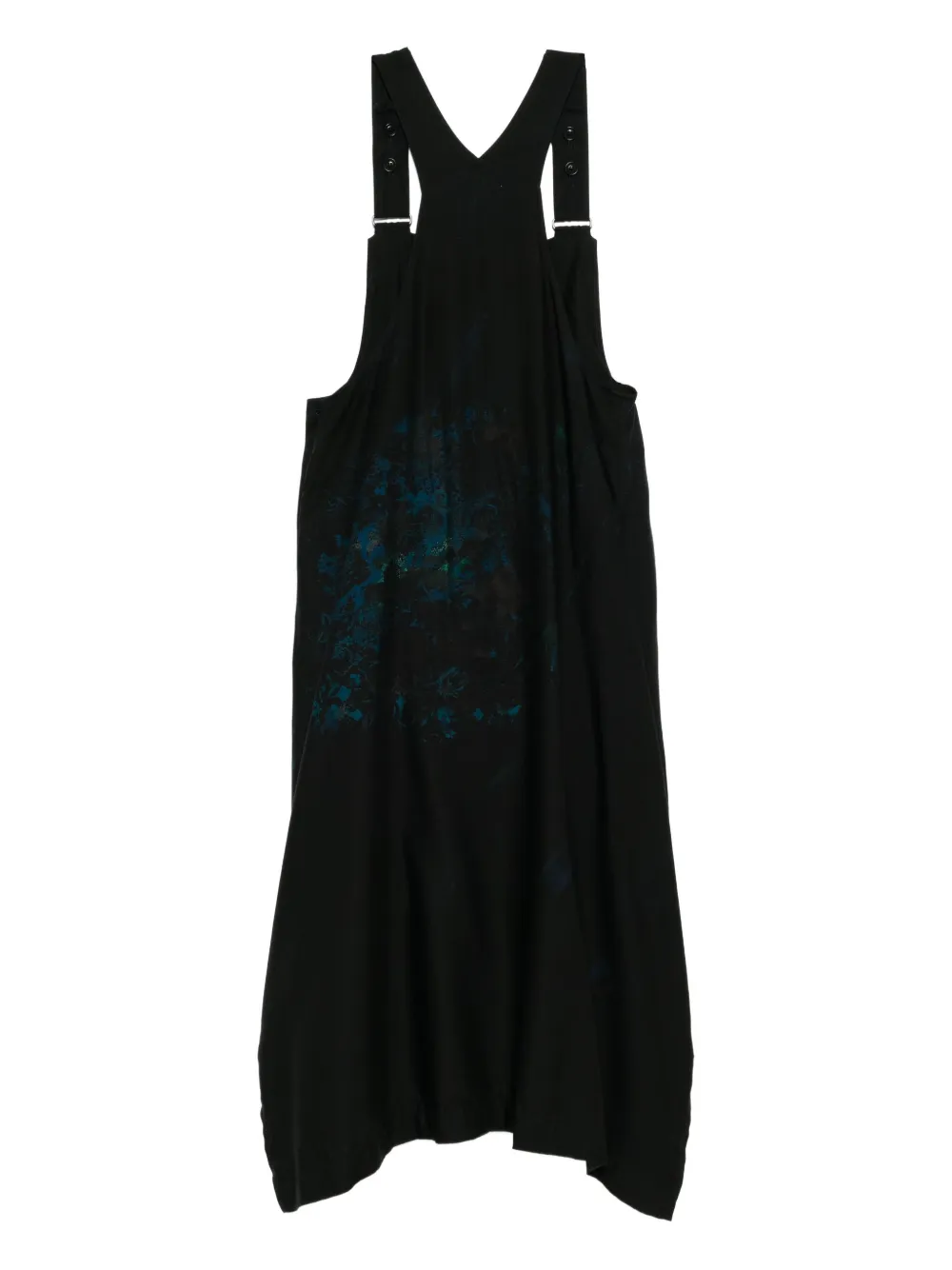 Y's Jurk met bloemenprint Zwart