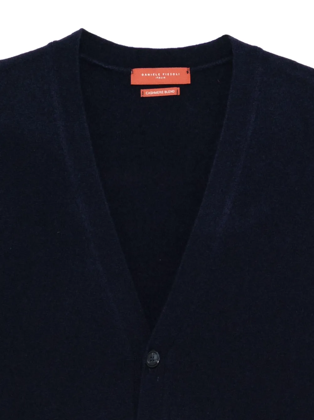 Daniele Fiesoli Sleeveless Knit Vest With Deep V-neck In Black