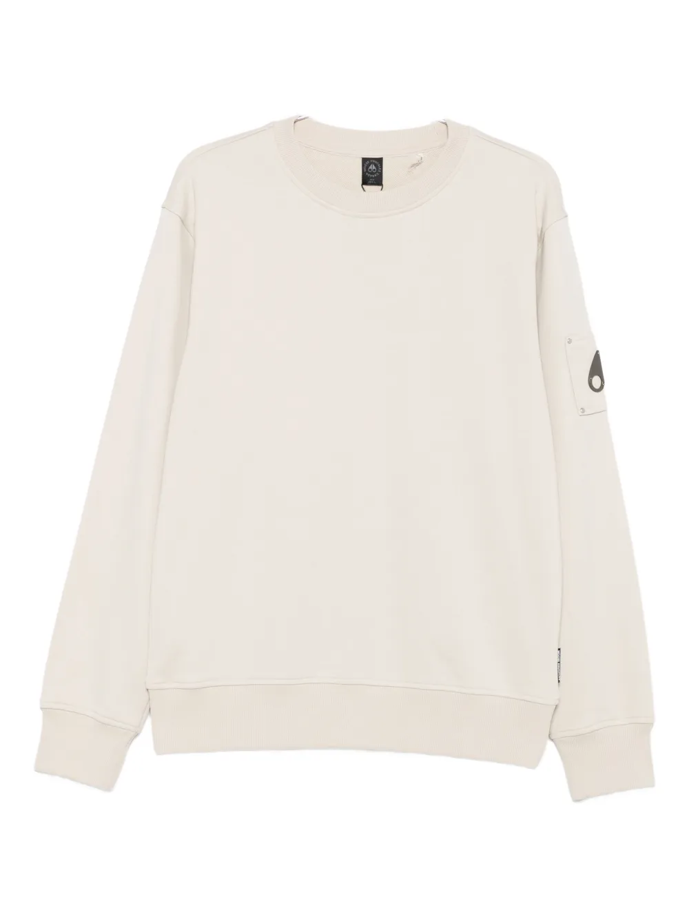 Moose Knuckles logo-patch sweatshirt | Neutrals | Image 1