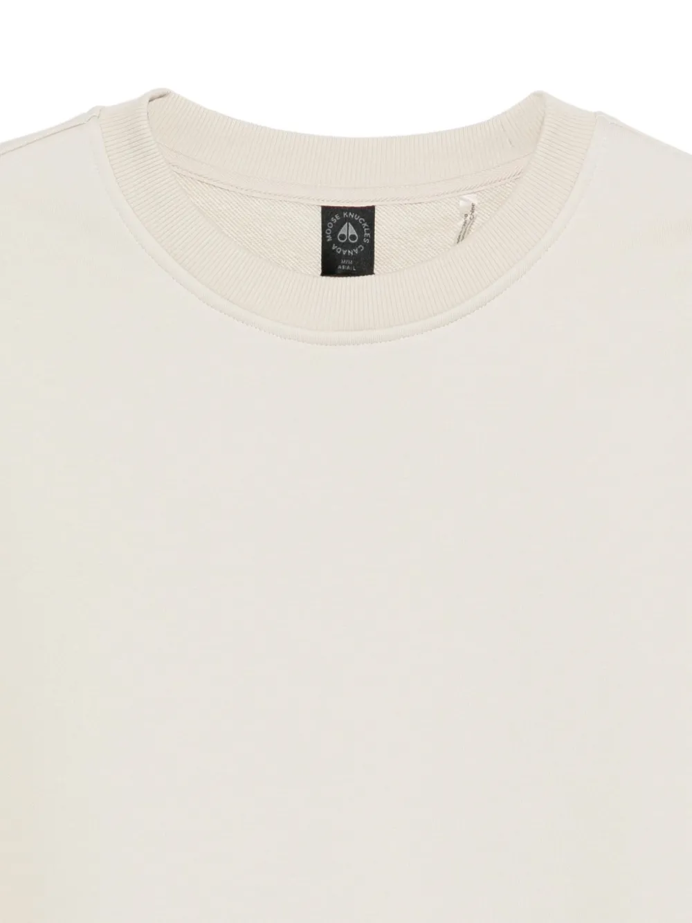 Moose Knuckles Sweater met logopatch Beige