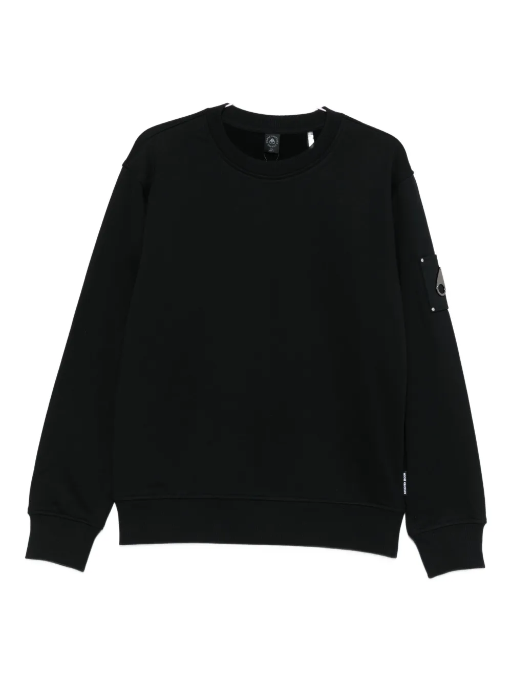 Moose Knuckles logo-patch sweatshirt | Black | Image 1