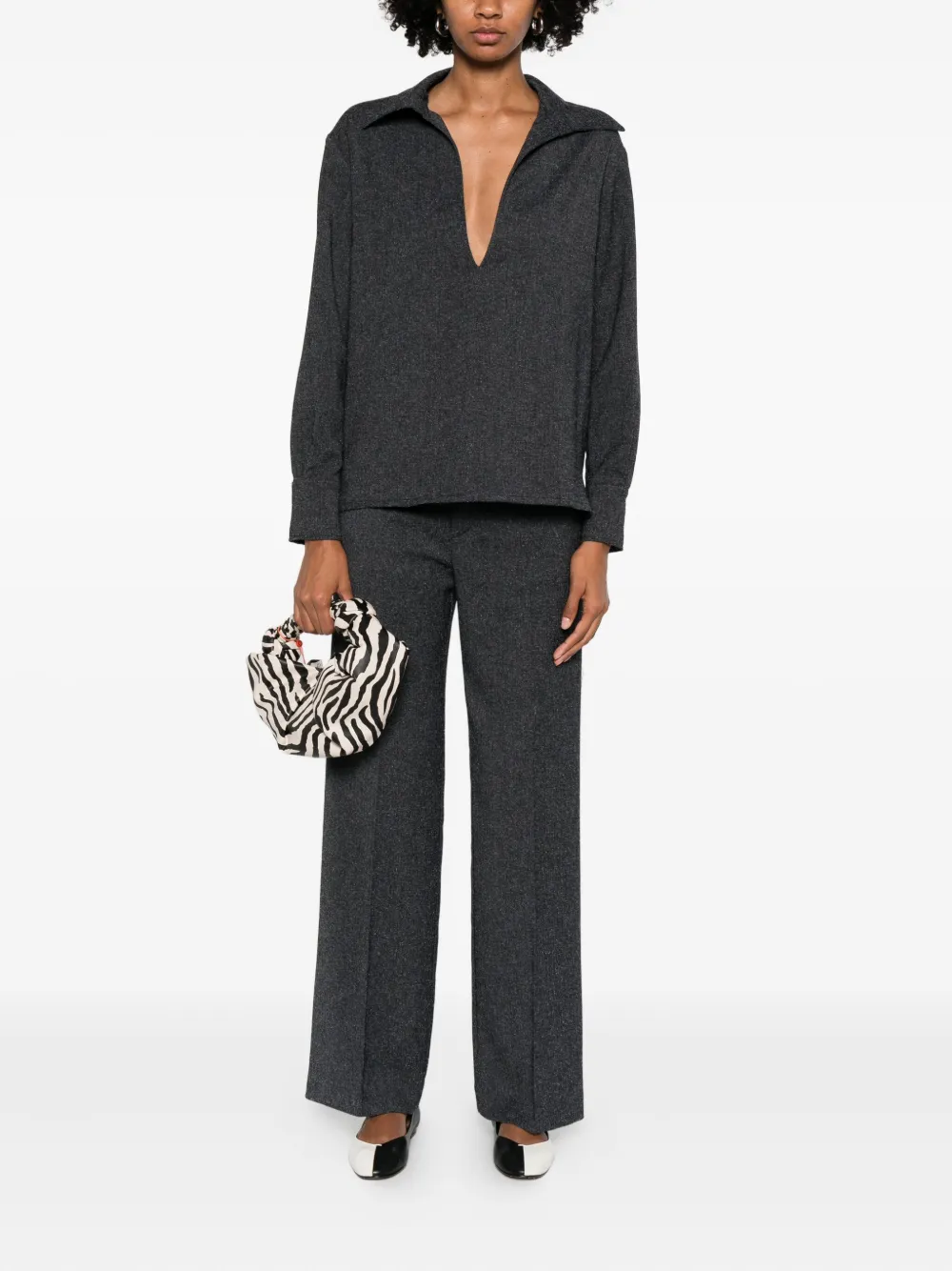 RAME polo-collar knitted top | Knitted Tops | Image 2