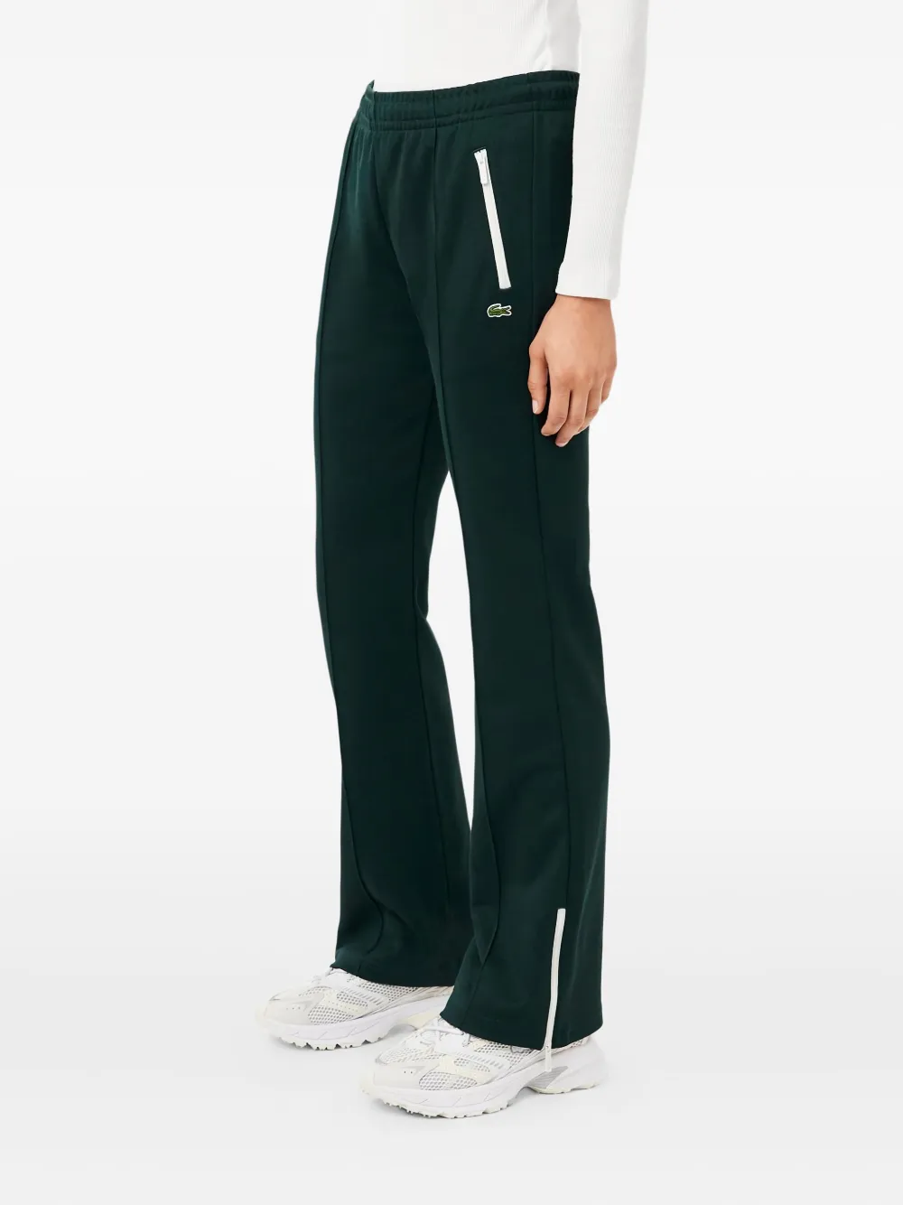 Lacoste Logo-patch Track Pants In Green