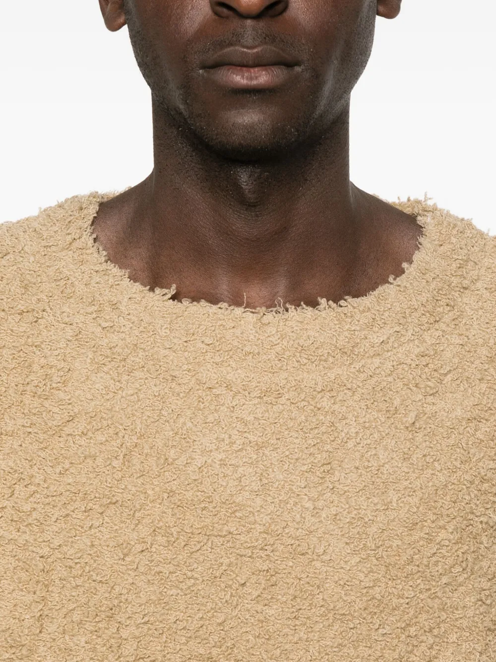 Séfr V-neck Textured Sweater In Brown