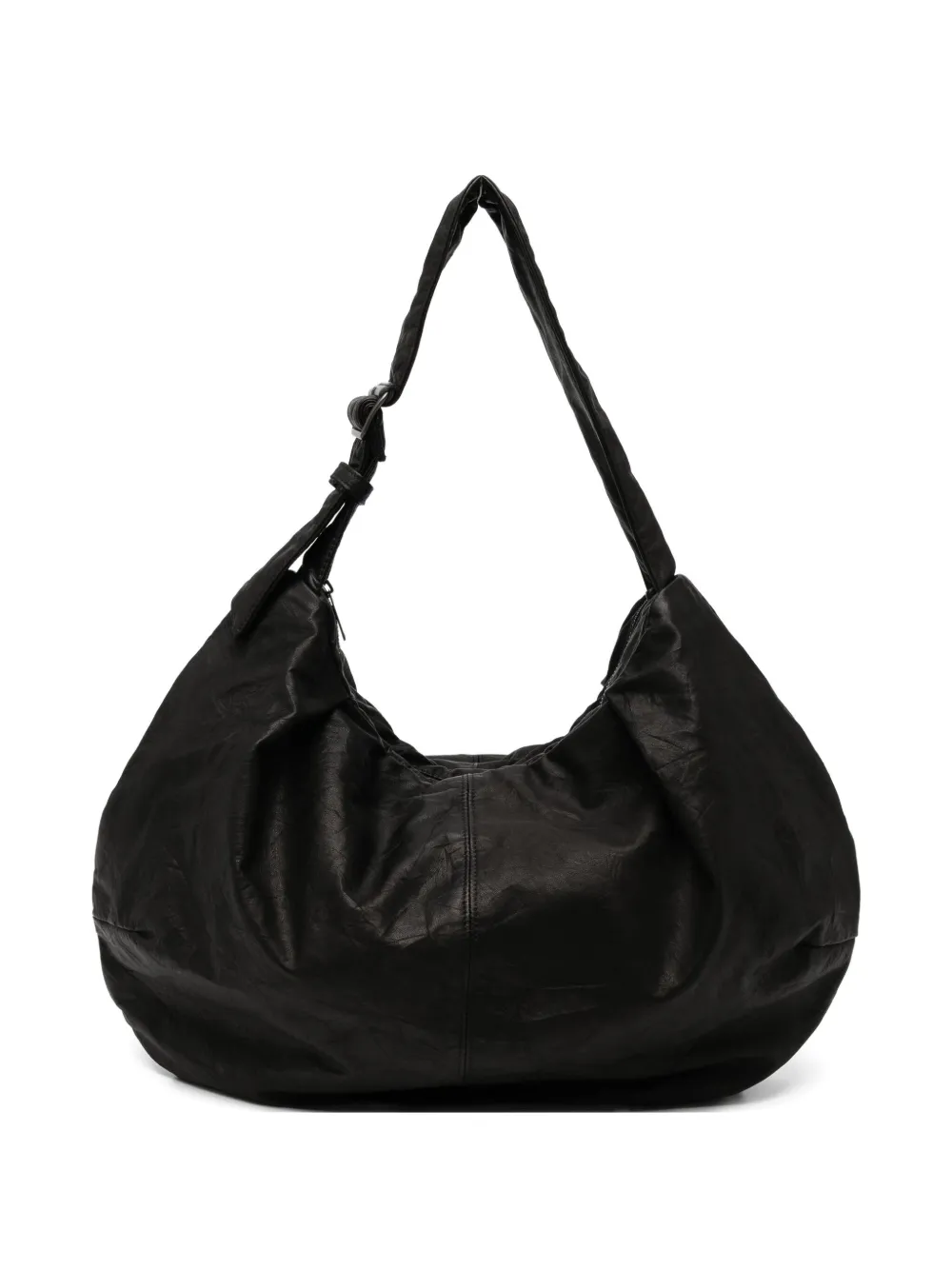 Y's Gyoza-style Shoulder Bag In Black