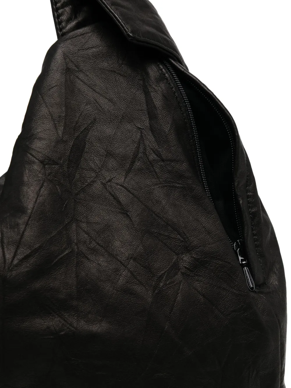 Y's Gyoza-style Shoulder Bag In Black