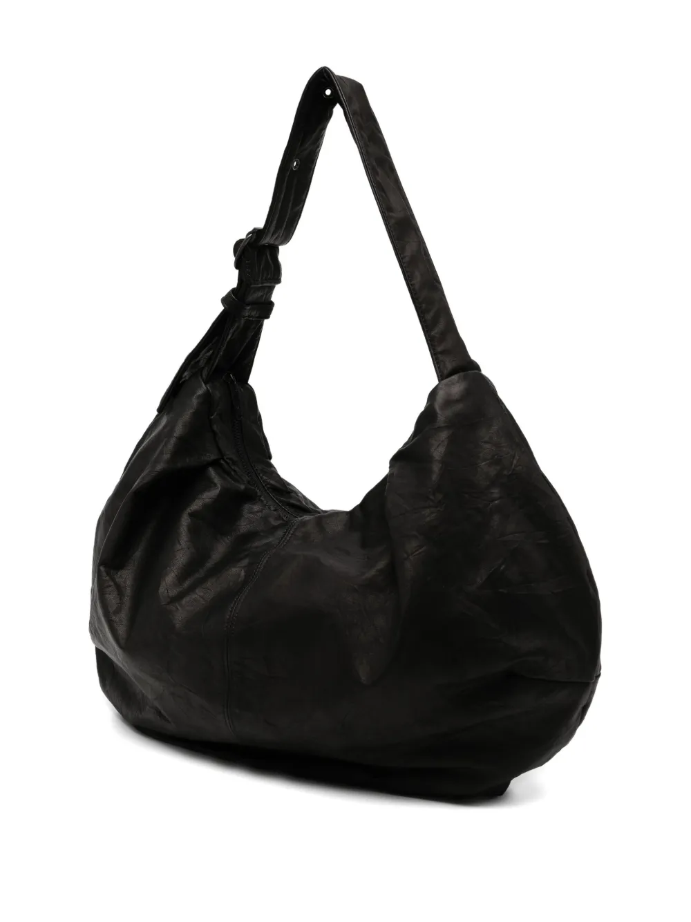 Y's Gyoza-style Shoulder Bag In Black