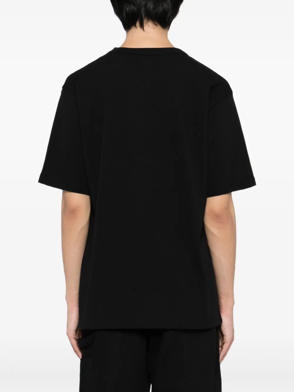 Y's x New Era T-shirt met logoprint Zwart