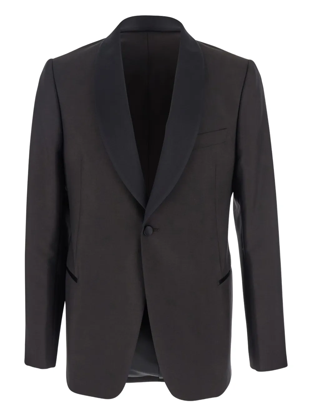 Emporio Armani single-breasted blazer - ブラック Emporio Armani single-breasted blazer - ブラック