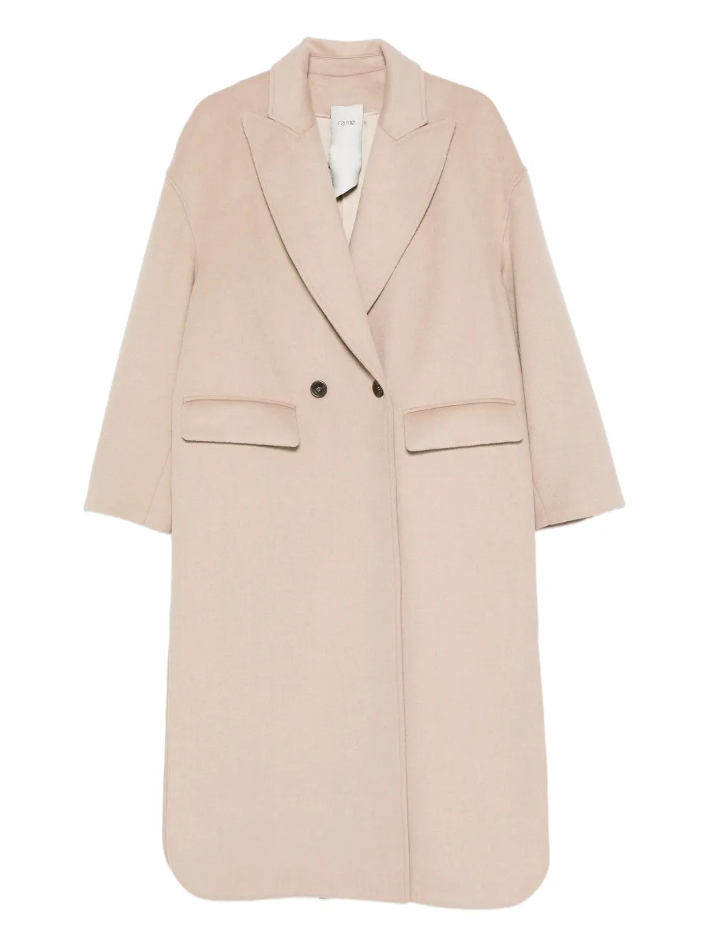 RAME double-breasted flap-pocket coat | Neutrals | Image 1