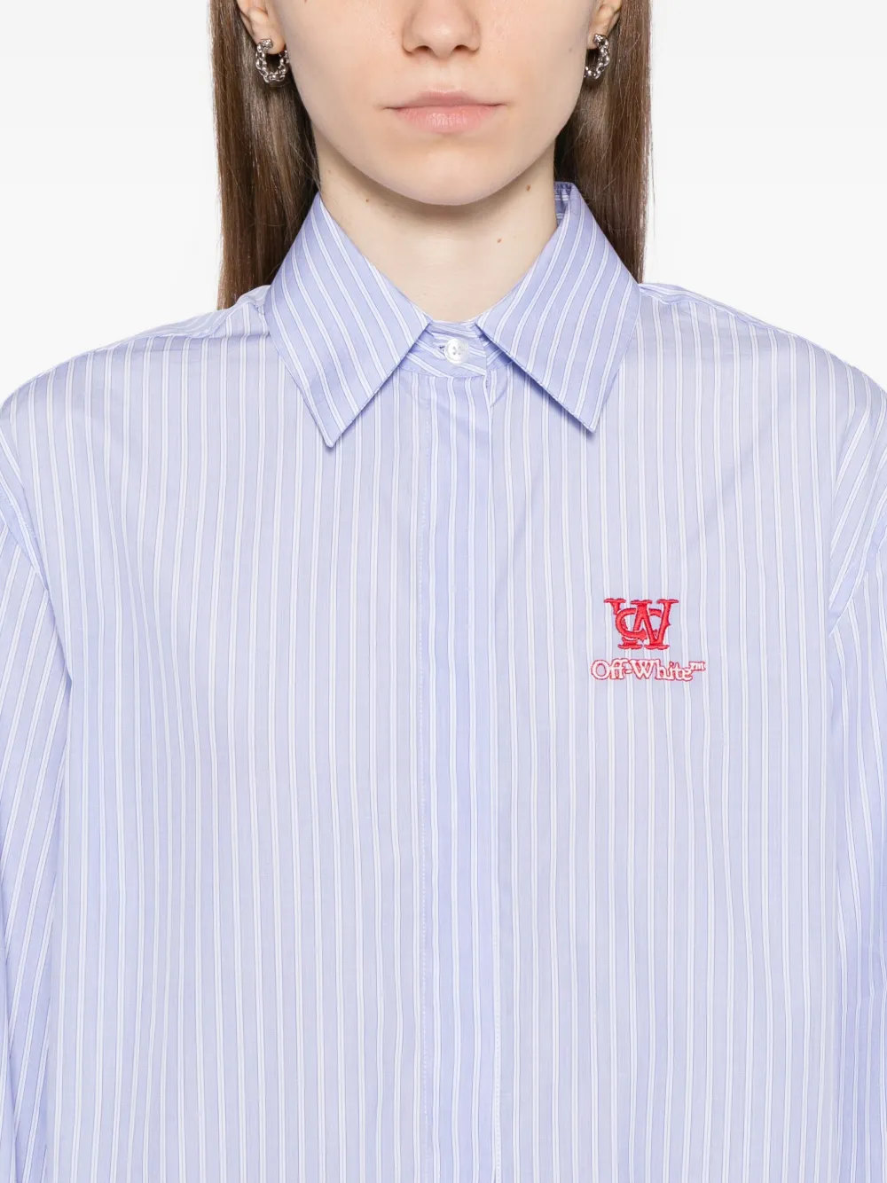 Off-White Gestreept blouse Blauw