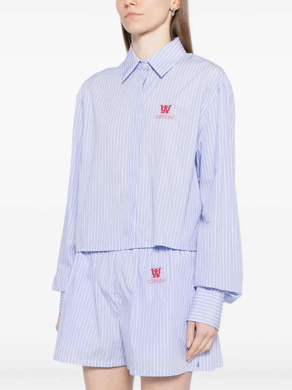Off-White Gestreept blouse Blauw