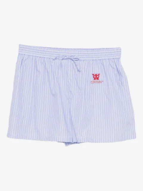 Off-White shorts con motivo de rayas