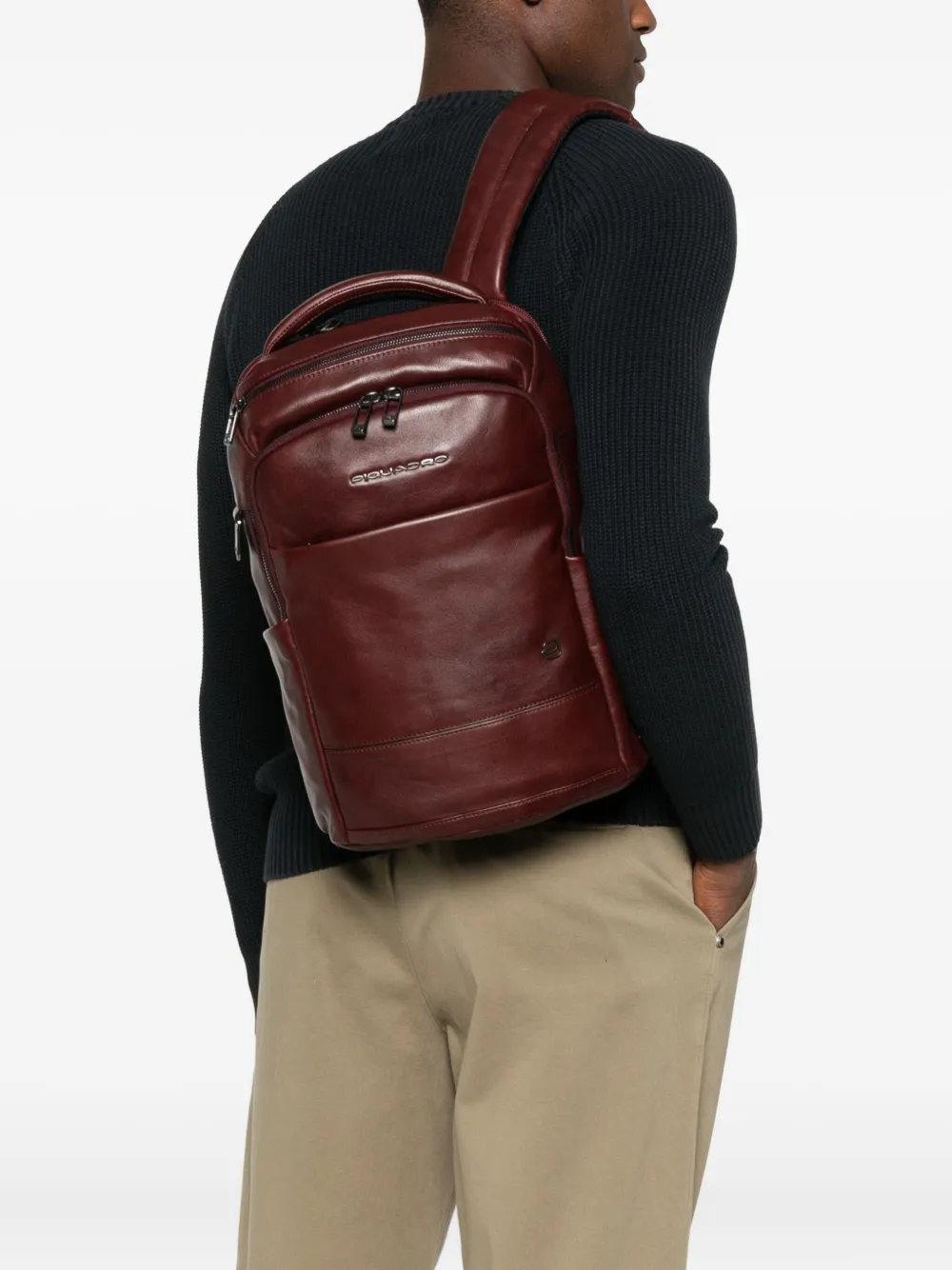 PIQUADRO mochila de piel con cierre | Image 2