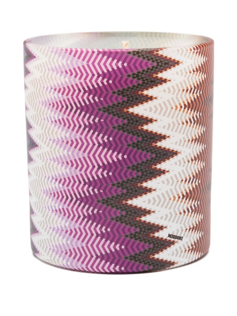Missoni Home zigzag-woven scented candle - Roze