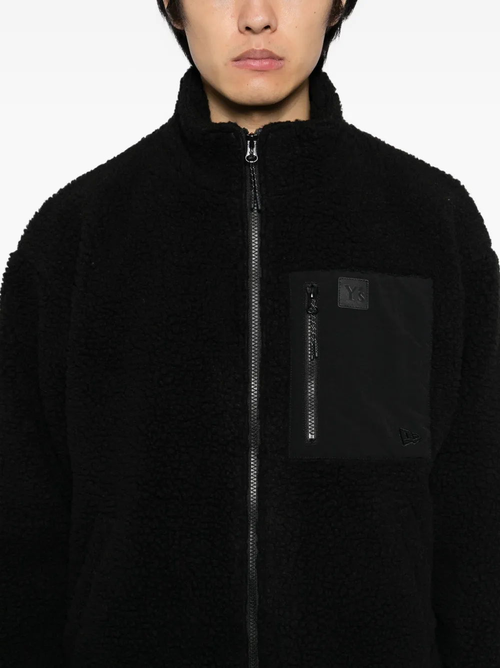 Y's X New Era Logo-embroidered Jacket In Black