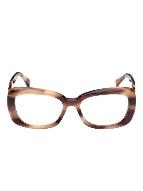 Max Mara lentes con armazón geométrica estilo carey