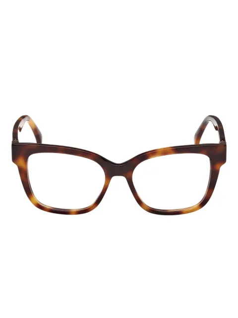 Max Mara lentes con armazón cuadrada estilo carey
