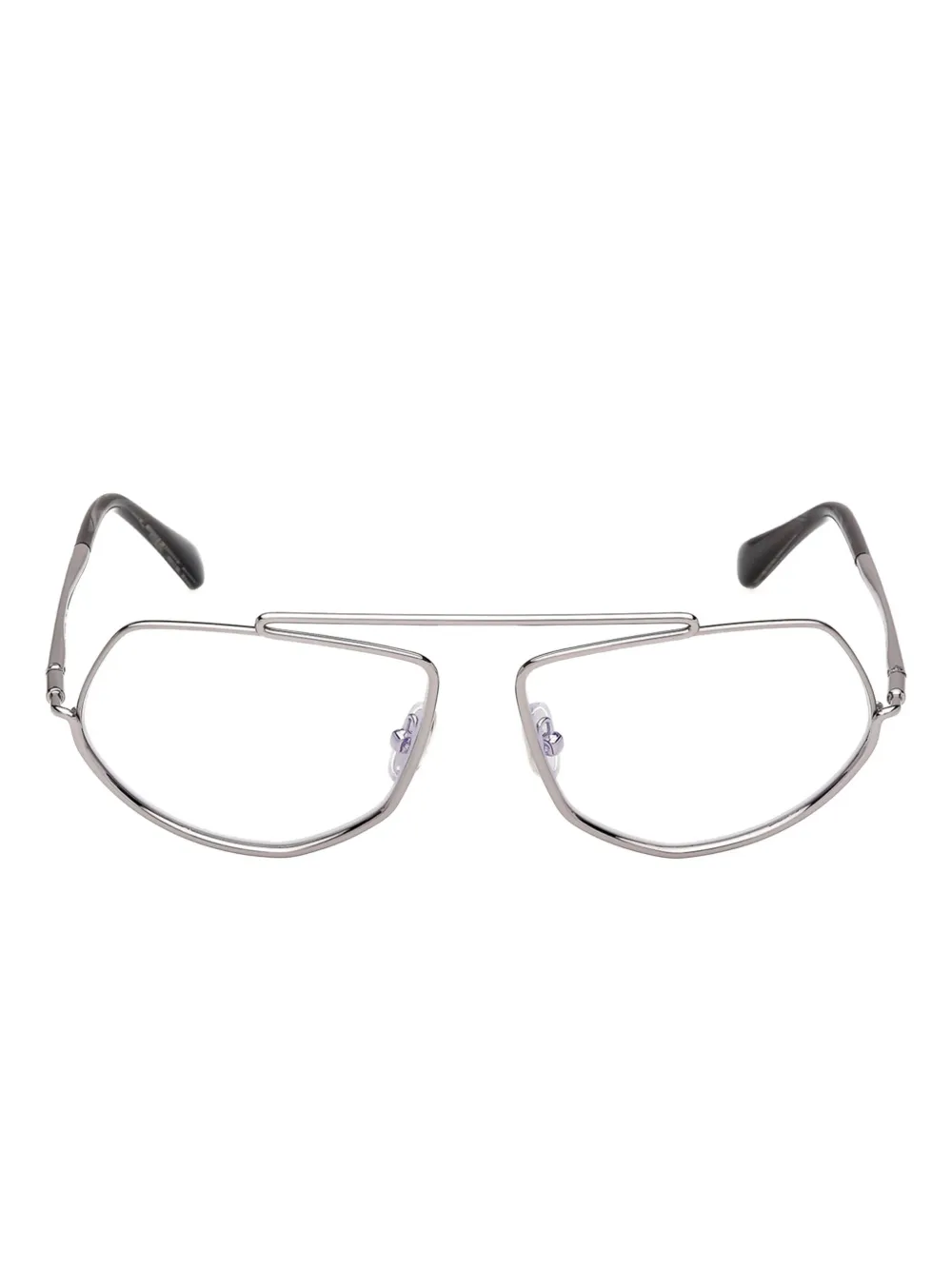 Max Mara Geometric-frame Glasses In Gray