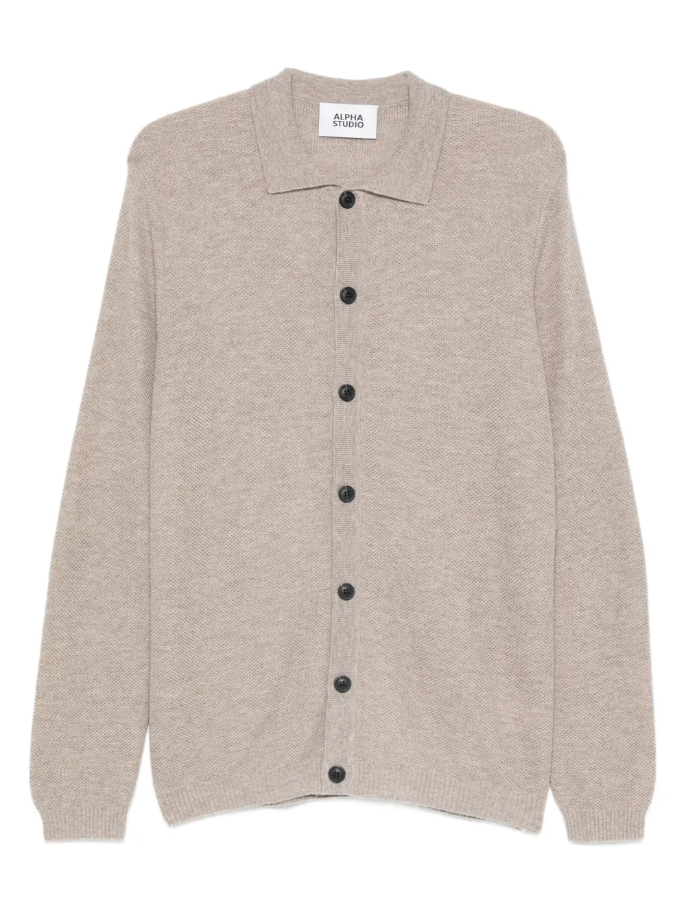 ALPHA STUDIO long-sleeved cardigan | Neutrals | Image 1
