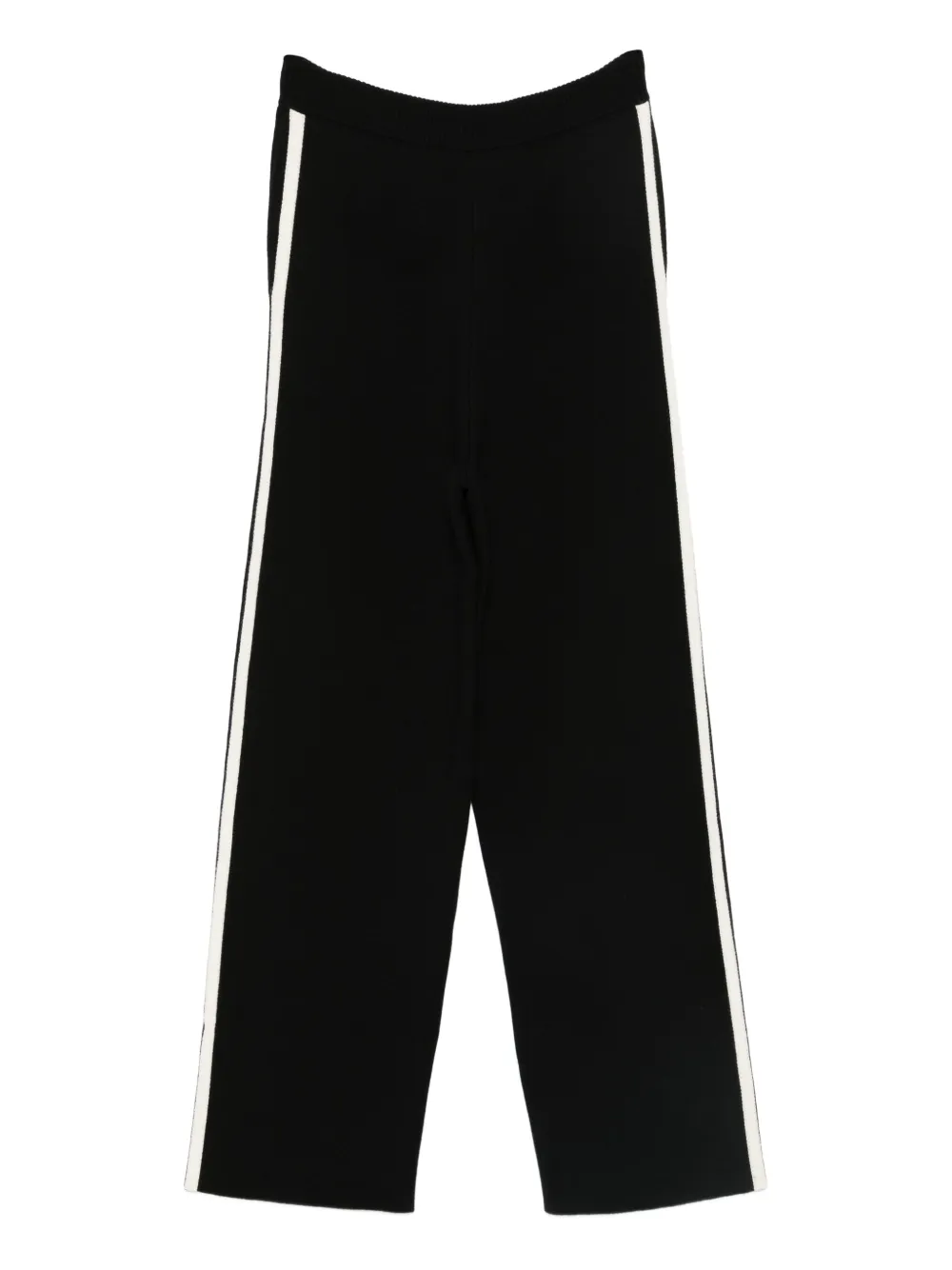 Aya Muse striped track pants - Zwart