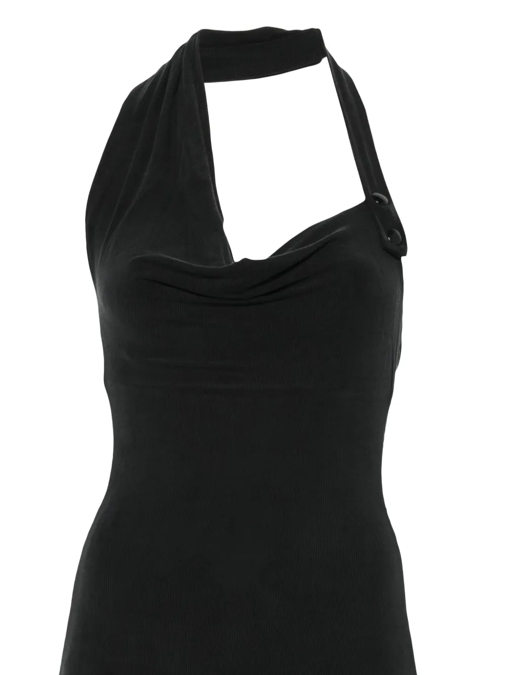 Aya Muse Maxi-jurk met halternek Zwart