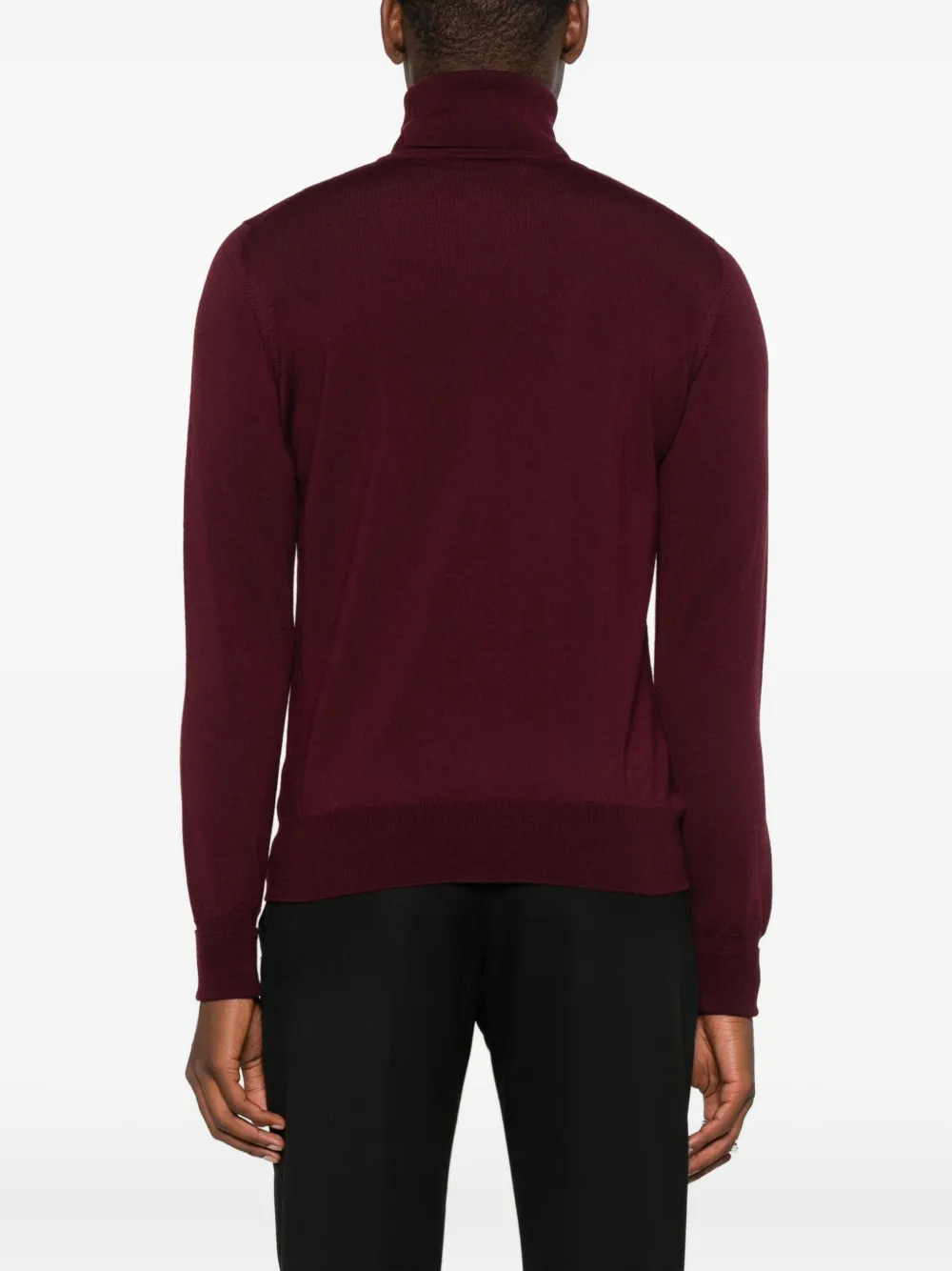 Alpha Studio Roll-neck Sweater In Red