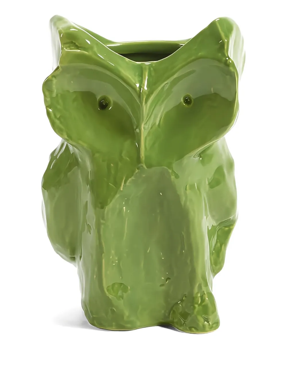 Serax x Marni owl-shaped ceramic vase (19.5cmx19.5cmx30cm) - グリーン Serax x Marni owl-shaped ceramic vase (19.5cmx19.5cmx30cm) - グリーン